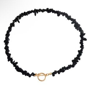 Black Obsidian - Natural Stone Necklace
